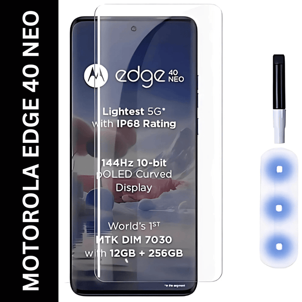 Premium UV Tempered Glass Screen Protector For Motorola Edge 40 NEO 5g - The Hatke