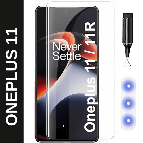 Premium UV Tempered Glass Screen Protector For Oneplus 11 - The Hatke