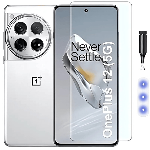 Premium UV Tempered Glass Screen Protector For Oneplus 12 - The Hatke