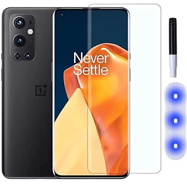 Premium UV Tempered Glass Screen Protector For Oneplus 9 Pro - The Hatke