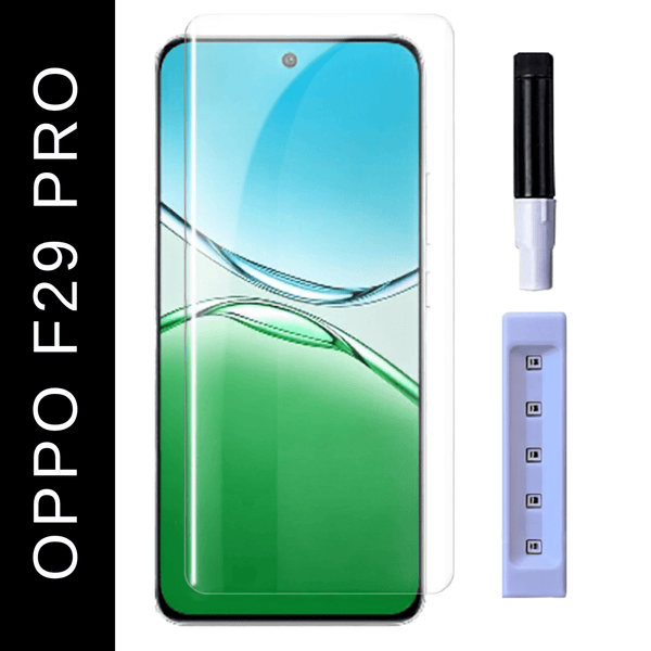Premium UV Tempered Glass Screen Protector For Oppo F29 PRO - The Hatke