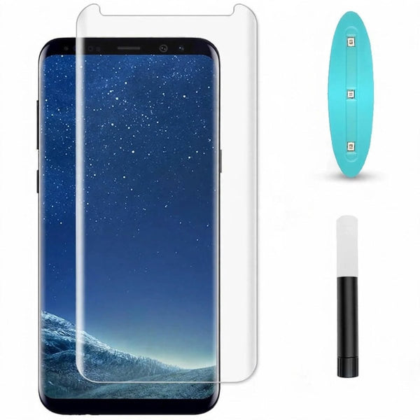 Premium UV Tempered Glass Screen Protector For Samsung S8 - The Hatke