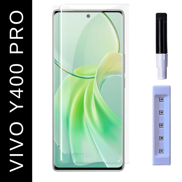 Premium UV Tempered Glass Screen Protector For Vivo Y400 Pro - The Hatke