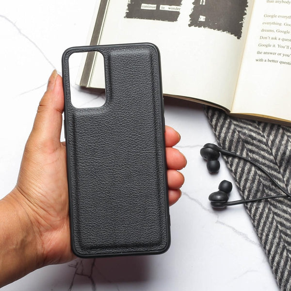 Puloka Black Leather Case for Oneplus Nord 2T - The Hatke