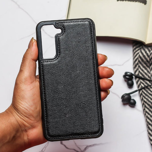 Puloka Black Leather Case for Oneplus Nord - The Hatke
