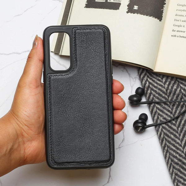 Puloka Black Leather Case for Oneplus Nord CE 2 - The Hatke