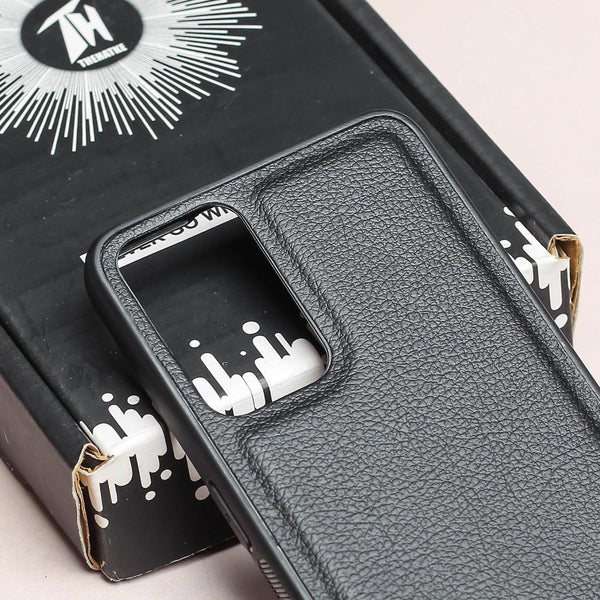 Puloka Black Leather Case for Oneplus Nord CE 2 Lite - The Hatke