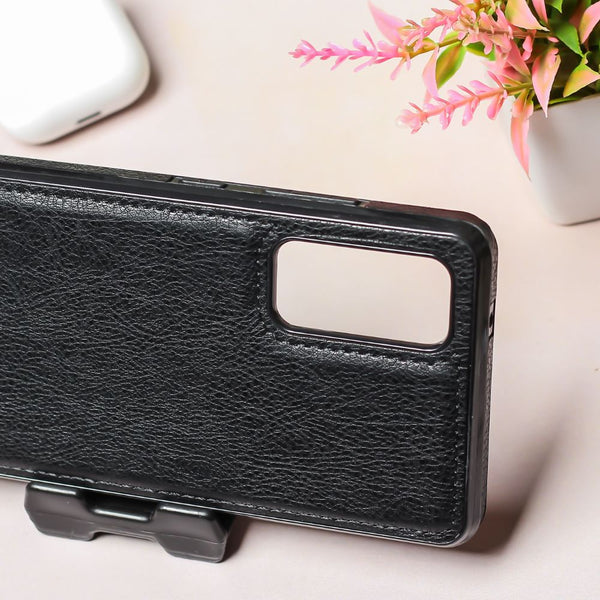 Puloka Black Leather Case for Samsung S20 FE - The Hatke