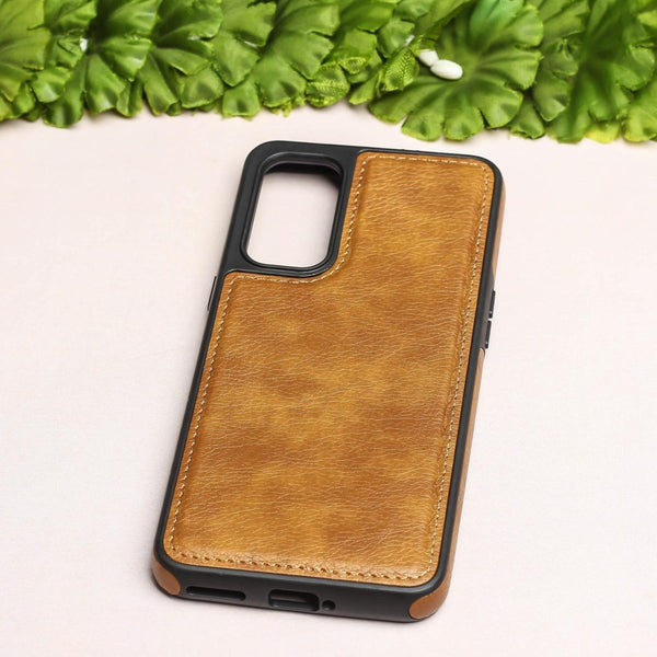 Puloka Brown Leather Case for Oneplus Nord 2 - The Hatke