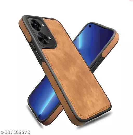 Puloka Brown Leather Case for Oneplus Nord 2T - The Hatke