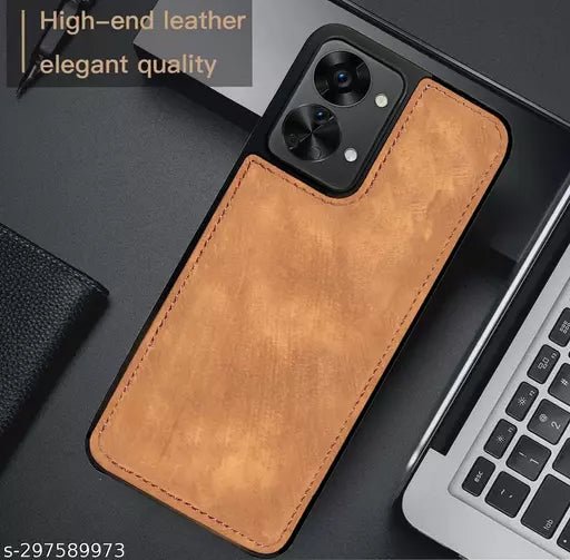Puloka Brown Leather Case for Oneplus Nord 3 5G - The Hatke