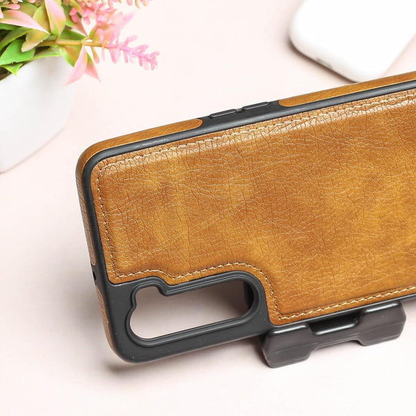 Puloka Brown Leather Case for Oneplus Nord - The Hatke