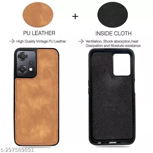 Puloka Brown Leather Case for Oneplus Nord CE 2 Lite - The Hatke