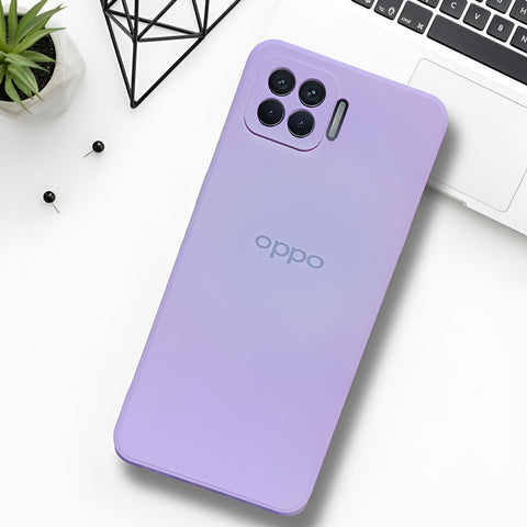 Purple Camera Original Silicone case for Oppo F17 Pro