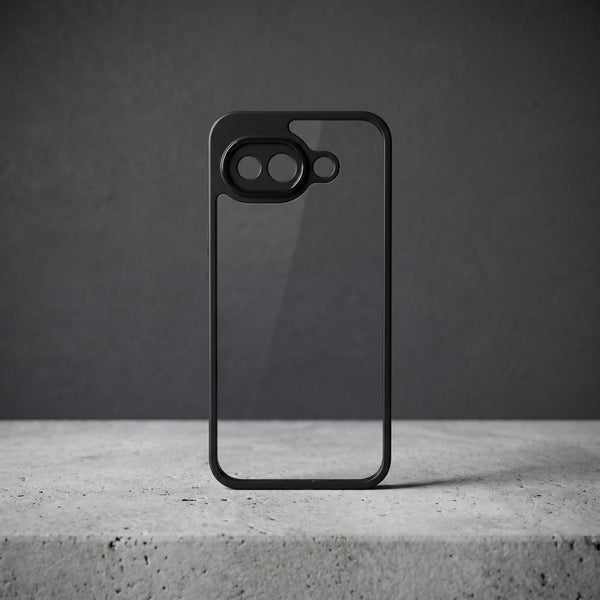 Pureview Black Hybrid Shockproof Silicone Case for Google Pixel 10a - The Hatke