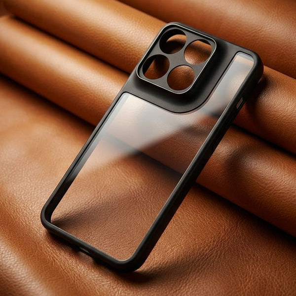Pureview Black Hybrid Shockproof Silicone Case for Motorola Edge 70 Fusion - The Hatke