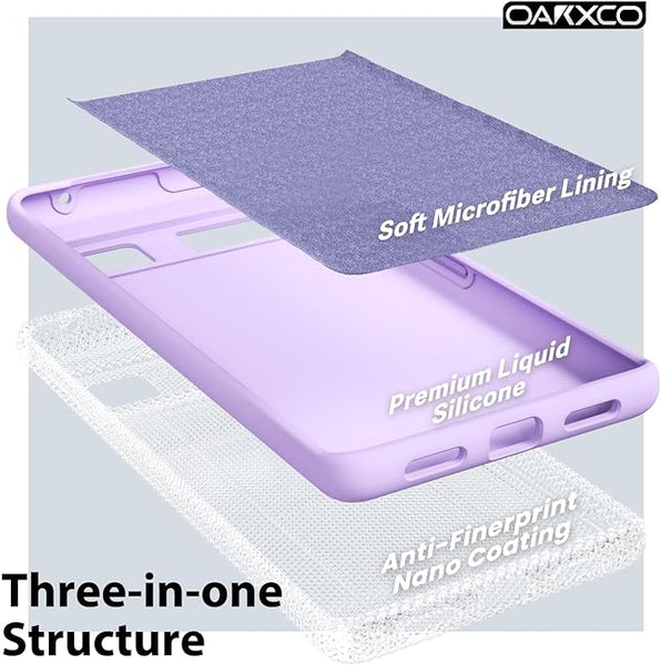 Purple Camera Original Silicone case for Google Pixel 6 - The Hatke