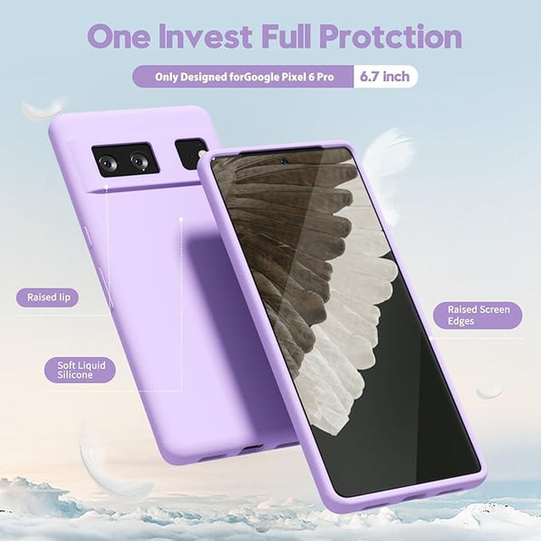 Purple Camera Original Silicone case for Google Pixel 6 - The Hatke
