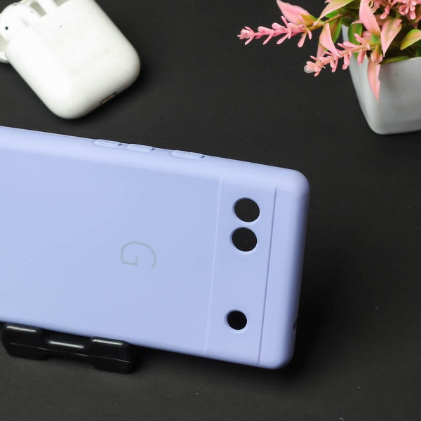 Purple Camera Original Silicone case for Google Pixel 6A - The Hatke