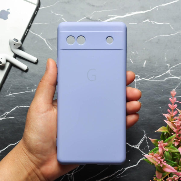 Purple Camera Original Silicone case for Google Pixel 6A - The Hatke