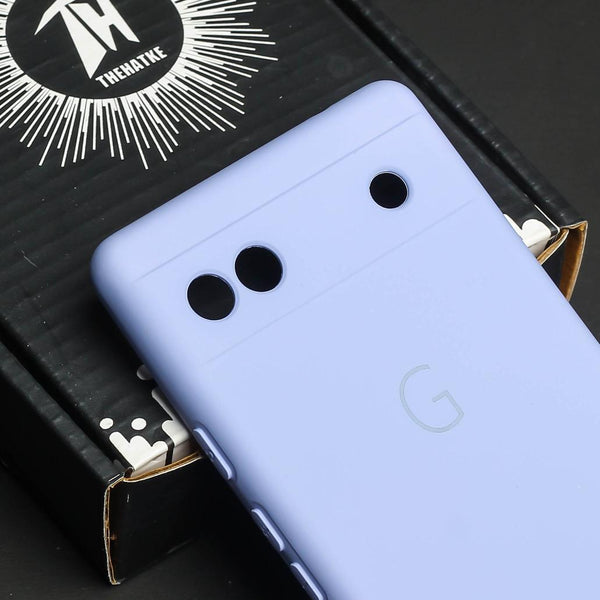Purple Camera Original Silicone case for Google Pixel 6A - The Hatke