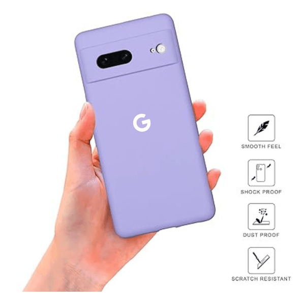 Purple Camera Original Silicone case for Google Pixel 7 - The Hatke