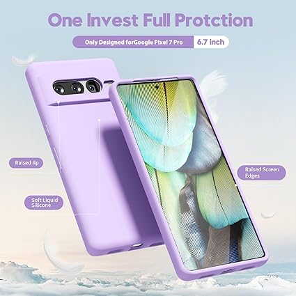 Purple Camera Original Silicone case for Google Pixel 7 Pro - The Hatke