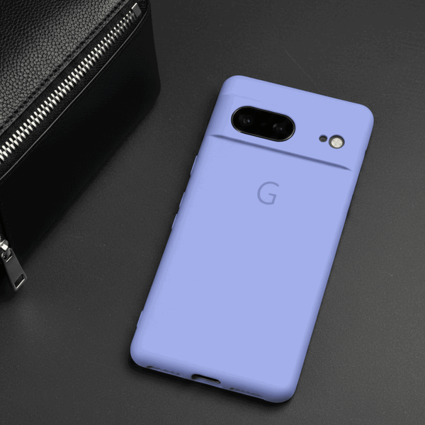 Purple Camera Original Silicone case for Google Pixel 8 - The Hatke