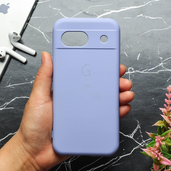 Purple Camera Original Silicone case for Google Pixel 8a - The Hatke