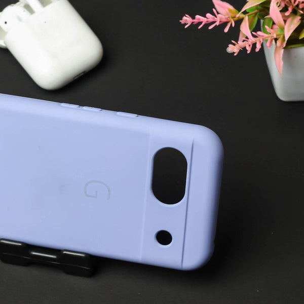 Purple Camera Original Silicone case for Google Pixel 8a - The Hatke