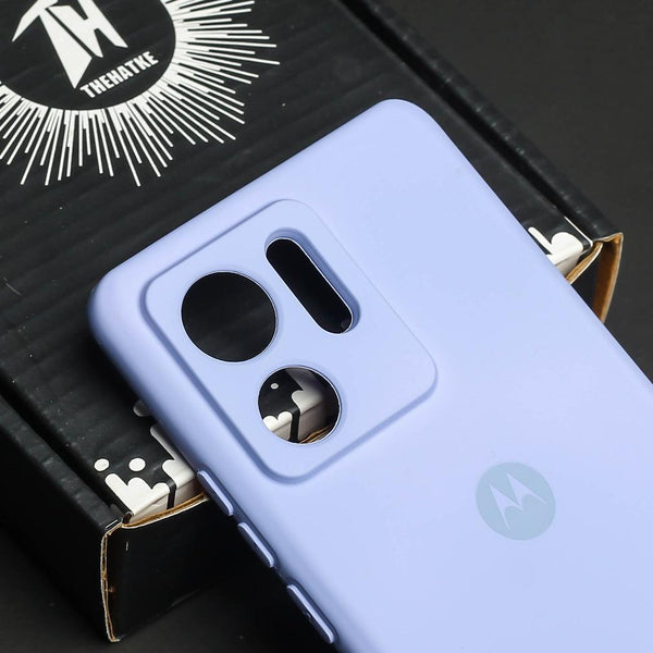 Purple Camera Original Silicone case for Motorola Edge 40 - The Hatke