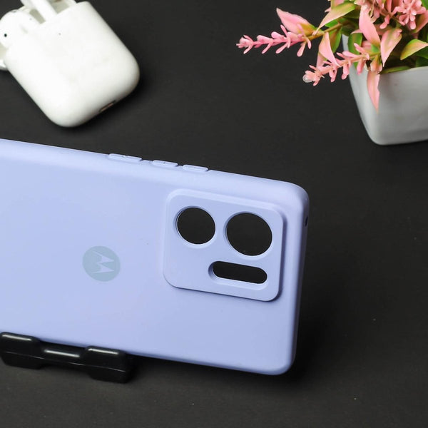 Purple Camera Original Silicone case for Motorola Edge 40 - The Hatke