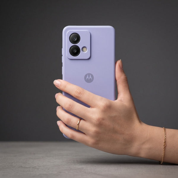 Purple Camera Original Silicone case for Motorola Edge 40 Neo - The Hatke