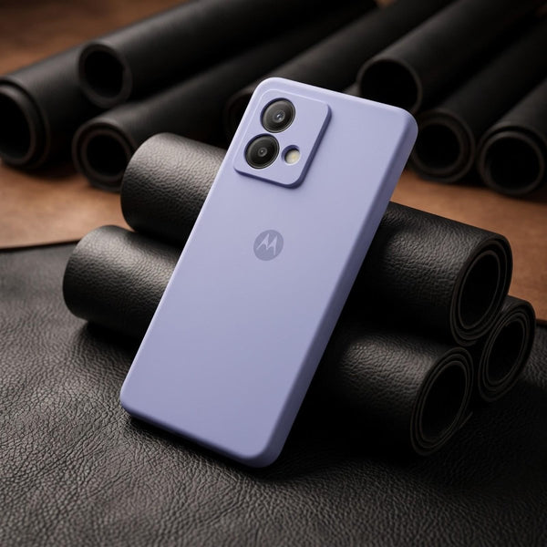 Purple Camera Original Silicone case for Motorola Edge 40 Neo - The Hatke