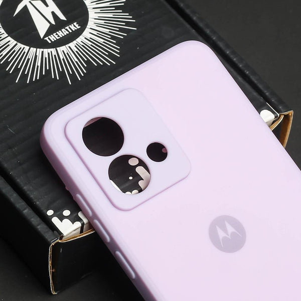 Purple Camera Original Silicone case for Motorola G84 - The Hatke