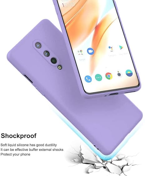 Purple Camera Original Silicone case for Oneplus 8 - The Hatke