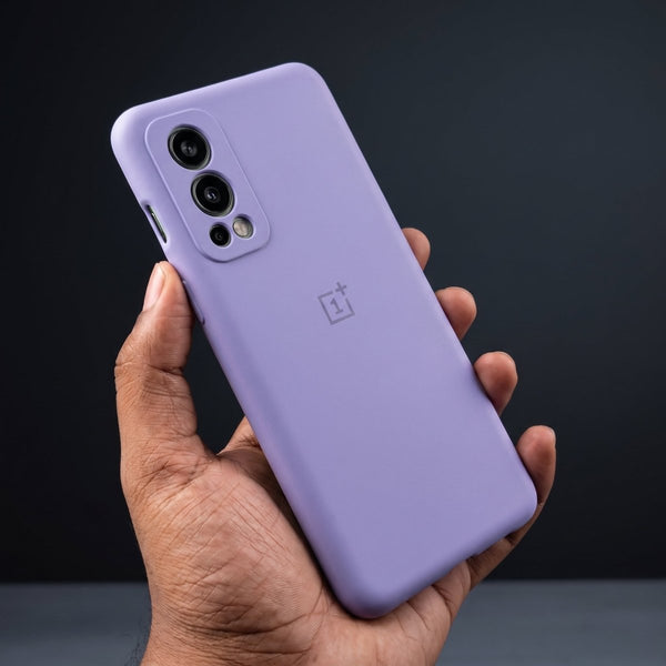 Purple Camera Original Silicone case for Oneplus Nord 2 - The Hatke
