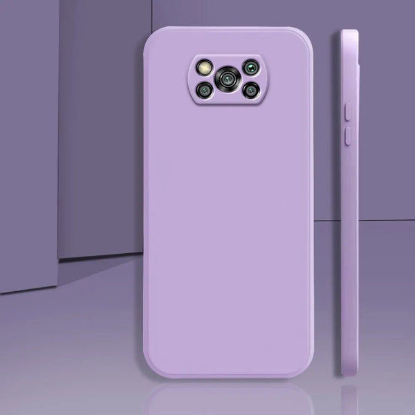 Purple Camera Original Silicone Case for Poco X3 - The Hatke