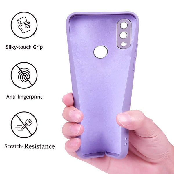 Purple Camera Original Silicone Case for Redmi Note 7 Pro - The Hatke