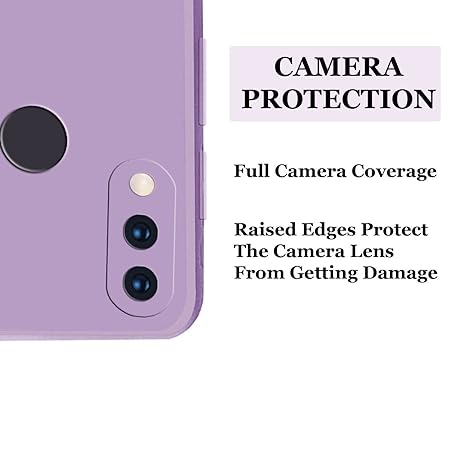 Purple Camera Original Silicone Case for Redmi Note 7 Pro - The Hatke