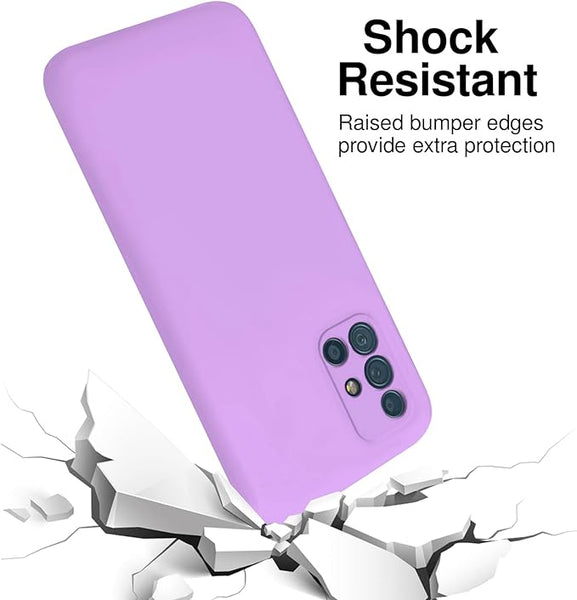 Purple Camera Original Silicone Case for Samsung A51 - The Hatke