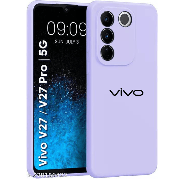 Purple Camera Original Silicone case for Vivo V27 - The Hatke