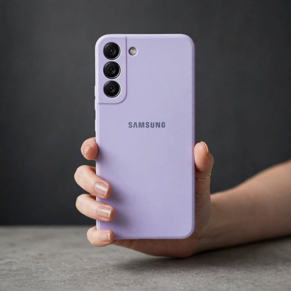 Purple Candy Silicone Case for Samsung S22 Plus - The Hatke
