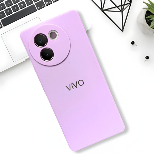 Purple Candy silicone Case for Vivo V30E - The Hatke