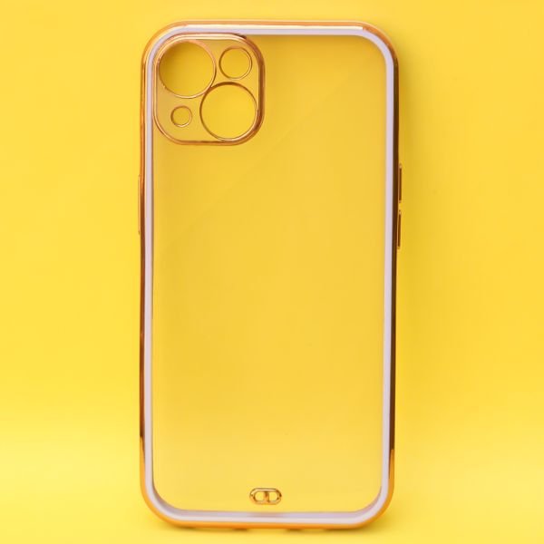 Purple Electroplated Transparent Case for Apple iphone 14 - The Hatke