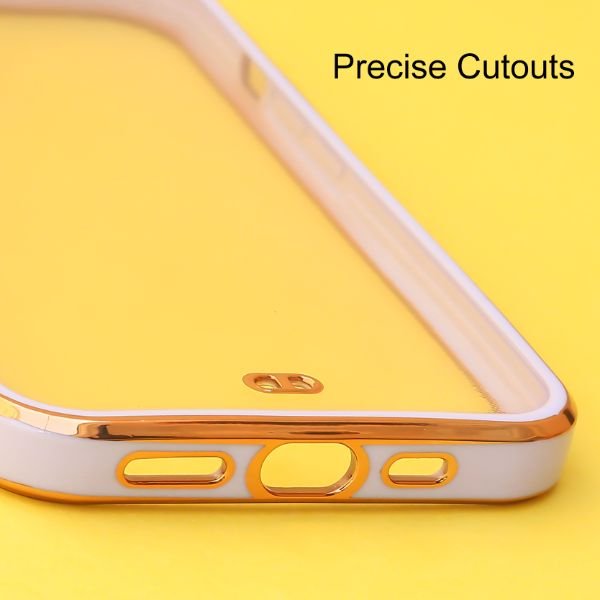 Purple Electroplated Transparent Case for Apple iphone 14 - The Hatke