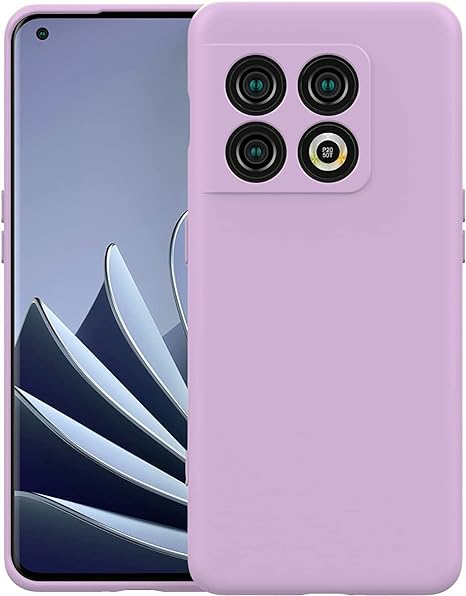 Purple Original Camera Safe Silicone case for Oneplus 10t - The Hatke