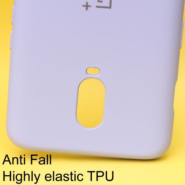 Purple Original Camera Safe Silicone case for Oneplus 6t - The Hatke