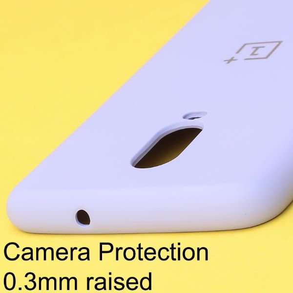 Purple Original Camera Safe Silicone case for Oneplus 6t - The Hatke