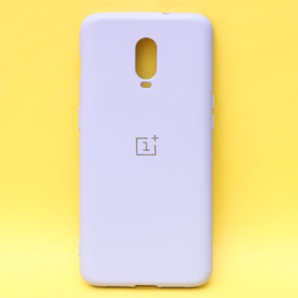 Purple Original Camera Safe Silicone case for Oneplus 7 - The Hatke